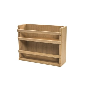 HomeRoots Wall Mounted 13.13 " Wood Spice Rack