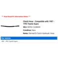 thumbnail image 2 of Clutch Hose - Compatible with 1987 - 1992 Toyota Supra 1988 1989 1990 1991, 2 of 2