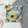 thumbnail image 2 of Nawypu Watercolor Abstract Yellow Blue Flower Throw Pillow Covers Floral Spring Seamless Pattern Art Painting Square Pillowcases for Home Decor Sofa Car Bedroom Pillow case, 2 of 5