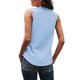 thumbnail image 2 of Camiseta de Tirantes Holgada Sin Mangas con Cuello en V y Encaje de Pestañas de Verano en Azul XXL, 2 of 10