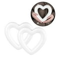 thumbnail image 1 of Bolas de Espuma en Forma de Corazón Hechas a Mano de Poliestireno Blanco para El Día de San Valentín , 20CM 20 CENTÍMETROS perfecl Bolas de espuma de poliestireno, 1 of 8