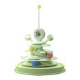 thumbnail image 2 of Interactive Cat Toy, Interactive Cat Toy with 3 Ball Tracks Safe Durable Anti Slip Easy Assembly Family Indoor Rotating Kitten Toy Suitable for All Cats, 2 of 7