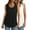 Black, variant on Lmnyox 2 Pack Summer Tank Tops for Women Crew Neck Sleeveless Basic Shirts Loose Casual Blouses