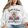 thumbnail image 4 of Our Lady of Guadalupe Sweatshirt – Catholic Christmas Crewneck, Religious Holiday Pullover for Men & Women, 4 of 7