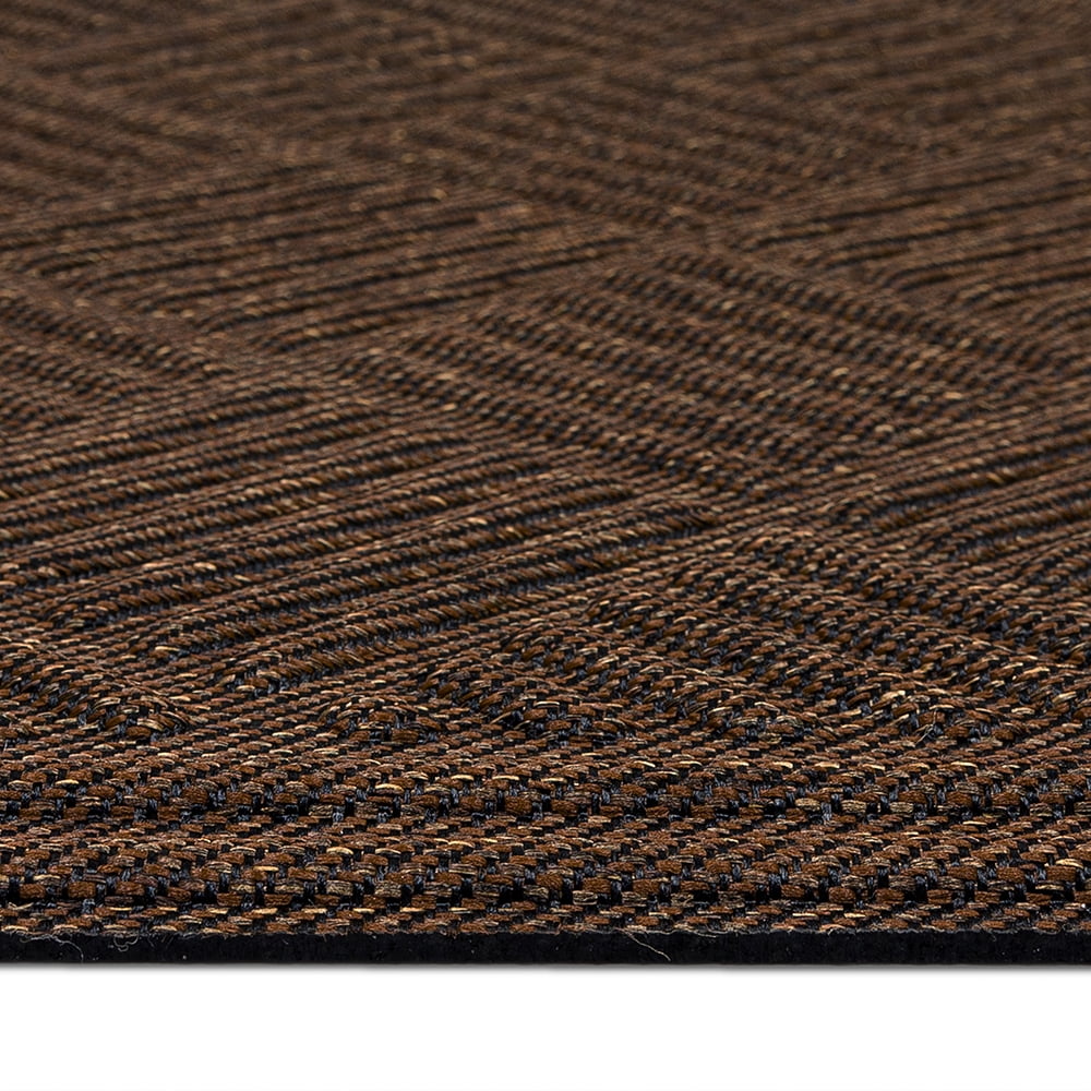 Mohawk Home Parquet Impressions Jacquard Low Pile Non-slip All Weather Indoor/Outdoor Door Mat, Copper. 1'6" x 2'6"