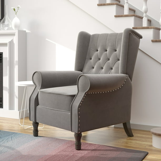 S.Fyronti 28'' Adjustable Accent Single Sofa Chair Tufted Wingback