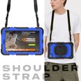 thumbnail image 7 of for Lenovo Tab M8 4th Gen Case 8 inch 2024/2023, 360 Rotating Shockproof Cover with Stand, Handle, Shoulder Strap, Dark Blue Panel, 7 of 7