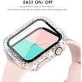 thumbnail image 4 of GHSDFBB 2-Pack Bling Cases with Screen Protector Compatible for Apple Watch 40mm SE 2022 Series 6 5 4, Protective Cover for iWatch SE Series 4/5/6 (40mm, Clear/Gold), 4 of 7