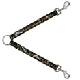 thumbnail image 1 of Buckle-Down Leash Splitter - Born to Raise Hell Black - 1" Wide - 30" Length, 1 of 1