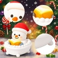 thumbnail image 3 of YingYouFu Snowman Reading in Bathtub Lamp, Christmas Themed Night Light, Cute Holiday Decor Statue, Warm LED Figurine Light, Mantel Decor for Home Party, muticolor, 3 of 9