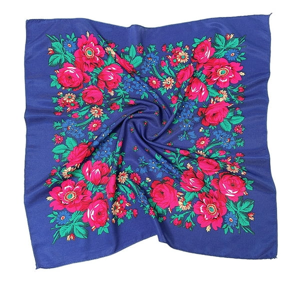 Fimkaul Womens Scarf Scarve Folk Custom Travel print Flower Muslim Wrap lady Summer Winter Fall Shawl Wraps Scarfs