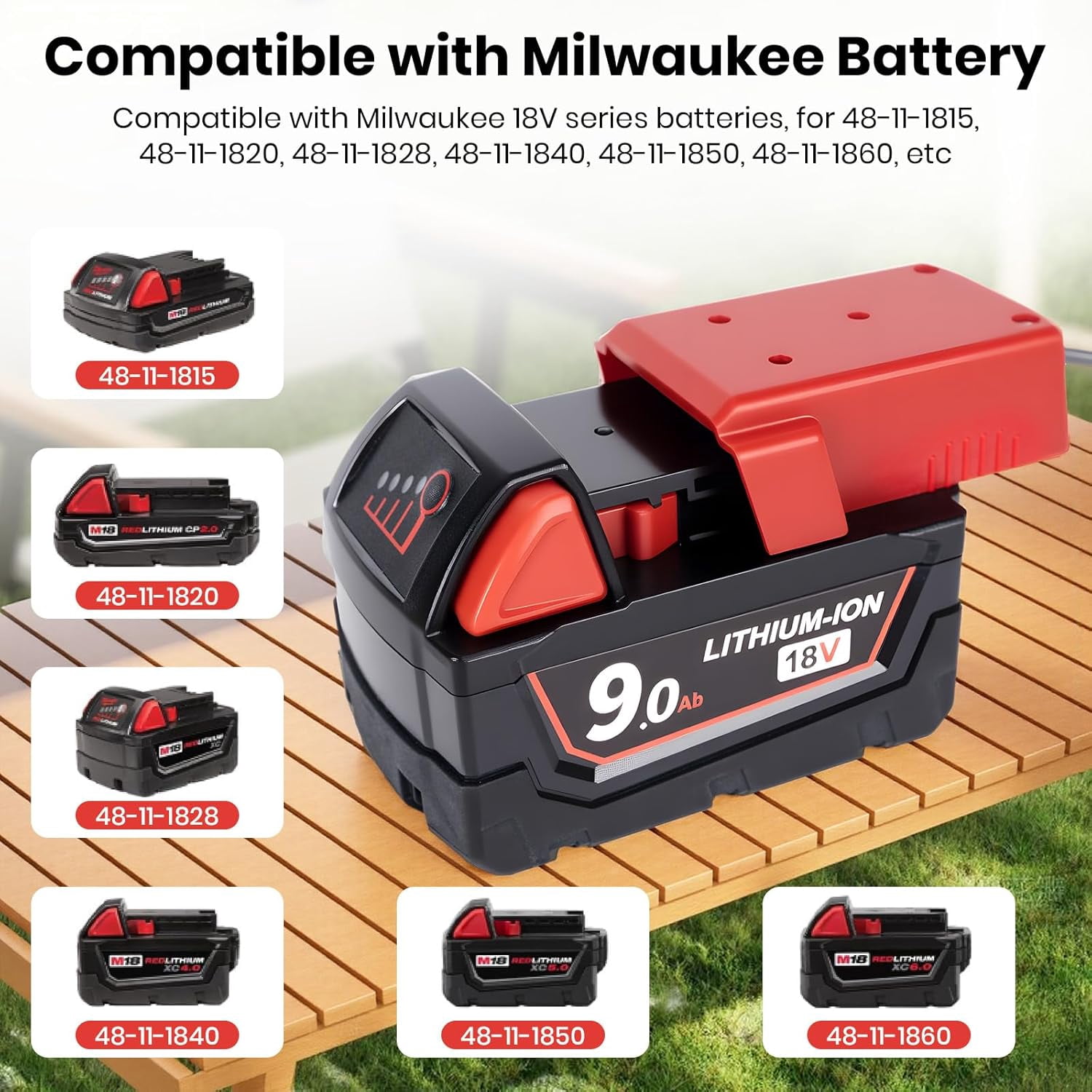 Starlink Mini Battery Adapter 3.28FT Cable Charger Compatible with Mil*wau*kee 18V Battery Direct to Starlink Mini DC Power Cable(EL9-RYB)