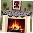 thumbnail image 4 of Mobutofu 55Pack Mini Lace Curtain  Kitchen Decor Black Polyester Fireplace Mantel Scarf 57x203in, 4 of 8
