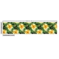 thumbnail image 3 of Ambesonne Boho Floral Fabric by the Yard Upholstery, Monstera Flowers Print, 10 Yards, Pastel Yellow and Olive Green, 3 of 5