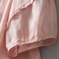 thumbnail image 5 of Hvot&aat Lace Half Sleeved Shirts Vintage Ruffled Button Tops Loose Fit Stand Collar Casual Blouse, 5 of 5