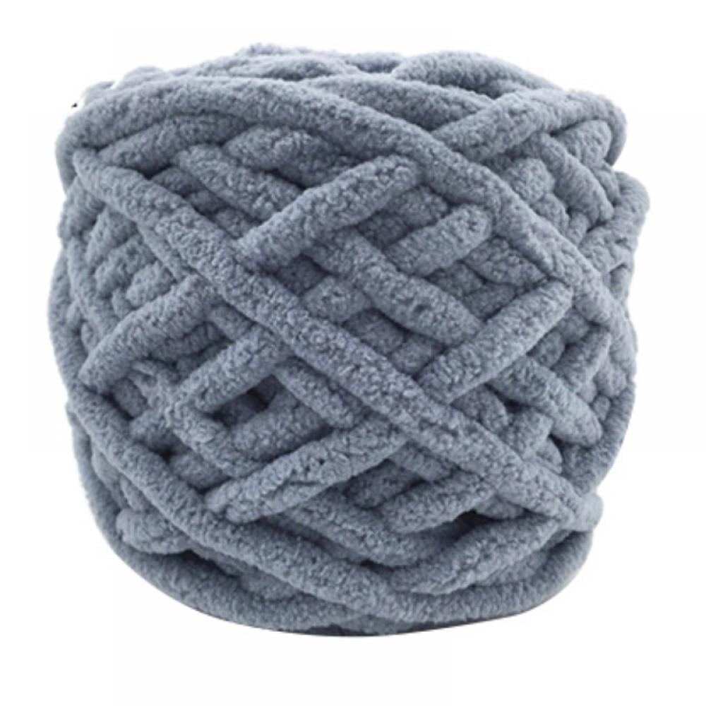 Chunky Knit Chenille Yarn, Jumbo Chenille Yarn Soft Blanket Yarn DIY
