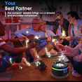 thumbnail image 3 of 2026 Bluetooth Shower Speaker, IPX7 Waterproof Wireless Speaker with Suction Cup, Time & Battery Display, Hands-Free Calls, 8–15H Playtime, 360° Sound Portable Mini Speaker for Bathroom and Travel, 3 of 7