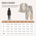 thumbnail image 4 of Fotbe Geometric Pattern Long Sleeve Pajama Set for Women,Sleepwear Set,2-piece Loungewear Set,Soft PJs Comfy Nightwear with Pockets-XX-Large, 4 of 7