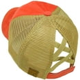 thumbnail image 2 of C.C Ponytail Criss Cross Messy Buns Ponycaps Baseball Cap Dad Trucker Mesh Hat (Patch Beyond Blessed Coral), 2 of 2