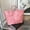 Pink, variant on PVC Tote Bag for Women, Large Plastic Tote Bag for Work, Letter Print Handbag Work Handbag Purse for Commute Travel, Waterproof Tear-Proof Tote Bag, Large-Capacity