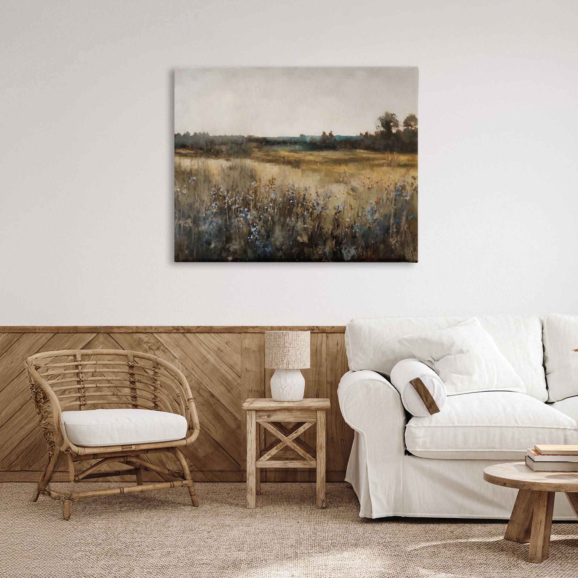 Stupell Industries Wildflowers & Wheat Meadow Canvas Wall Art, design by Creative Studio