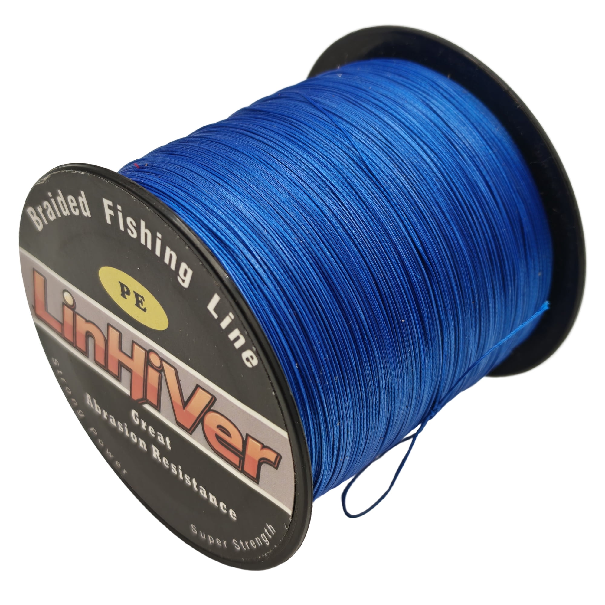 LinHiver Color-Lock 8 Strand Braided Fishing Line - Fade-Resistant, High Abrasion Resistance, Zero Stretch, Super Thin Diameter, 10lb-100lb, 300/500Yds, Perfect for Saltwater & Freshwater