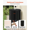 thumbnail image 3 of VEVOR Collapsible Rain Barrel, 100 Gallon Portable Rain Water Collection Barrel, 1000D PVC Rainwater Collection System, Garden Water Catcher Tank Storage Container with Spigot & Overflow Kit, Black, 3 of 9