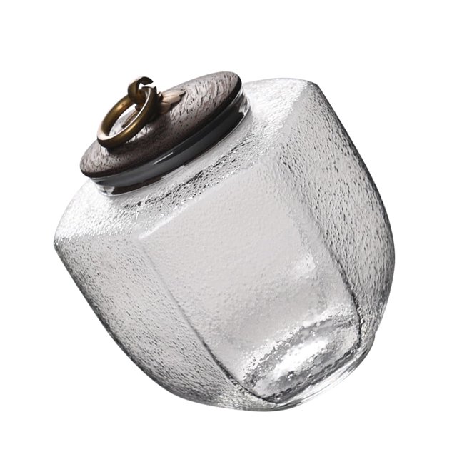 Recipiente para almacenar alimentos, tarros de almacenamiento con tapa, tarro vintage de vidrio resistente al agua para almacenar té y dulces, 12 x 12 cm