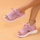 thumbnail image 5 of WILLBEST Sandalias De Tela De Moda De Verano Para Mujer, Sandalias Transpirables Con Punta Abierta, Zapatos De Plataforma Cómodos, 5 of 8