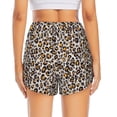 thumbnail image 4 of Goofa Leopard Printed Women 2 in 1 Running Shorts,Quick Dry Athletic Workout Shorts,High Waisted Athletic Shorts with Liner Pockets-XX-Large, 4 of 9