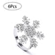 thumbnail image 5 of Servilletas De Copos De Nieve De Navidad Brillantes Anillos De Hebillas De Servilletas De Diamantes De Imitación Para Navidad Fiestas De Bodas Vacaciones Monstrate HA043128-01, 5 of 6