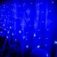 thumbnail image 2 of MesaSe Outdoor Christmas Big Snowflake LED Curtain String lights Memory 8 Modes Flashing Lights Waterproof Holiday Party Connectable Wave Fairy Light, 2 of 6