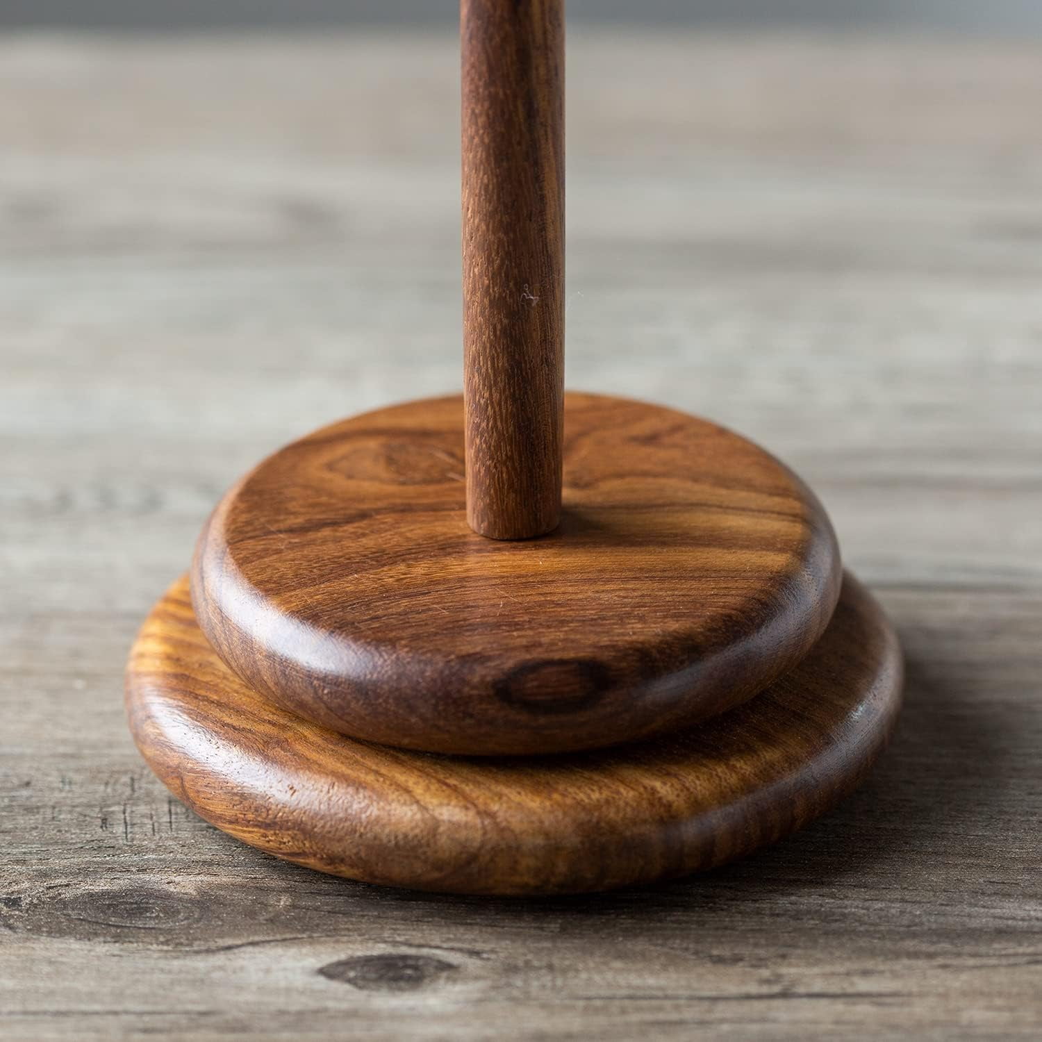 Knit Picks Spinning Wooden Yarn Ball Holder Yarn Spindle - Solid Acacia