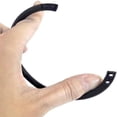 thumbnail image 4 of 12 Pack Shower Curtain Rings,Plastic Shower Curtain Hooks,Decorative Round Easy Snap Closure Hanger Bathroom Shower Window Rod (Black), 4 of 8