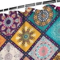 thumbnail image 3 of Multicolor Ethnic Mandala Pattern Shower Curtain 84"x72" ,Bathroom Decorative Shower Curtains Set with 12 Hooks,Modern Waterproof Washable Shower Curtain, 3 of 6