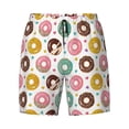 thumbnail image 4 of Lsque Mens Swim Trunks Colorful Donuts Pattern - Bathing Suit Compression Liner - Beach Swim Shorts Swimwear - (S-3XL) - Stretch Quick Dry -XX-Large, 4 of 9