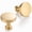 Brushed Gold, variant on 10 Pack 1-1/4 Inch Antique Brass Cabinet Knobs Vintage Brass Drawer Knobs Round Brass Cabinet Pulls, ZK2302 Kitchen Hardware for Cabinets Drawers Bedroom Dresser Cupboard Bathroom Vanity Closet