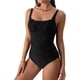 thumbnail image 1 of Traje de Baño de Bikini de Mujer Traje de Baño de Color Sólido Traje de Baño de una Pieza, Ropa de Playa Casual de Poliéster para Uso Diario, Piscina Y Mar de Verano, 1 of 6