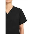 thumbnail image 4 of Cherokee Workwear Revolution Unisex Scrubs Top 1 Pocket V-Neck, Plus Size, WW625, 4XL, Black, 4 of 10