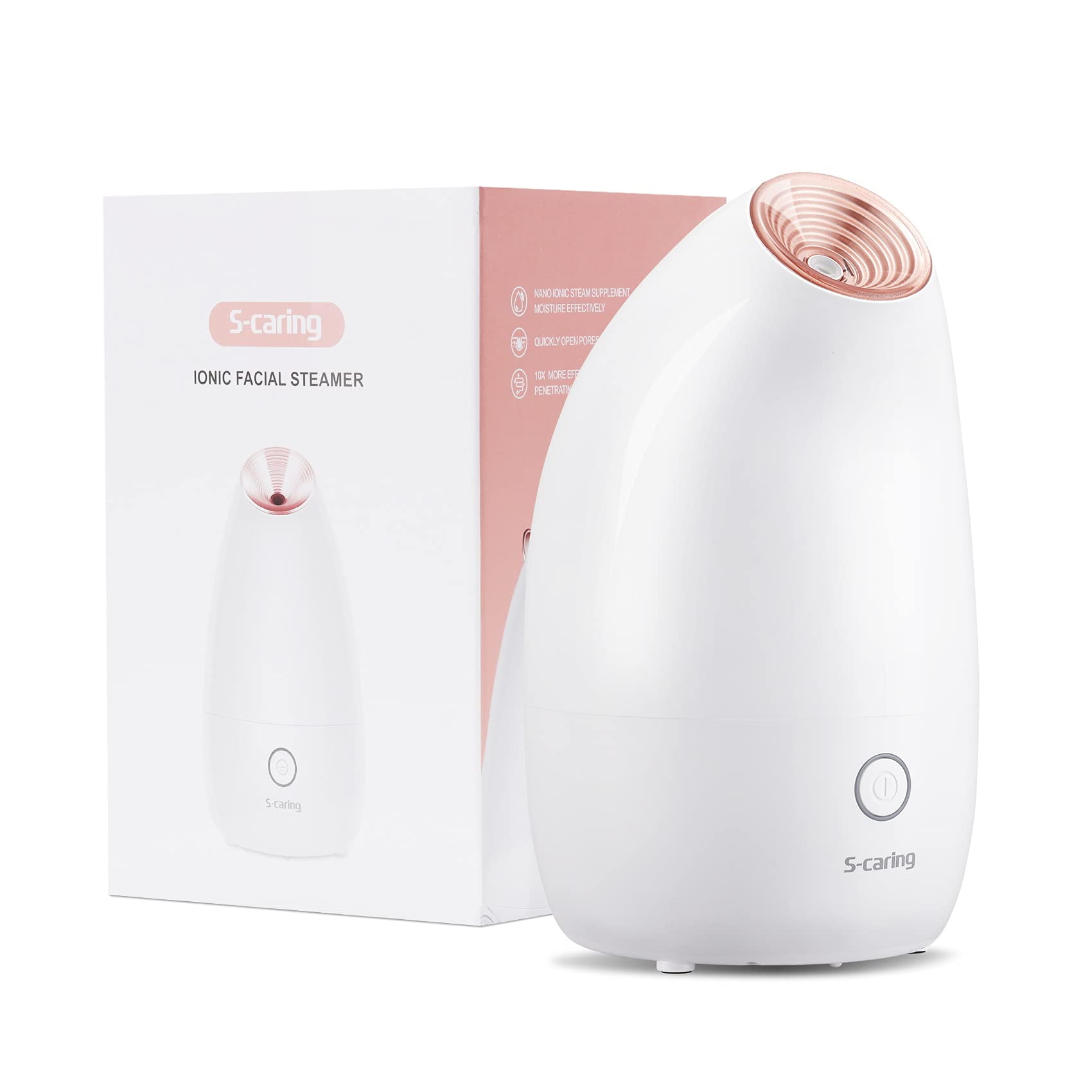 Scaring Facial Steamer Ionic Face Steamer, Warm Mist Humidifier Atomizer for Face Sauna Spa