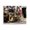 Golden Hip Hop Stereo Beats, variant on Stupell Industries Golden Sound DJ Turntables Black Framed Floater Canvas Wall Art, design by Franklyn Gregory
