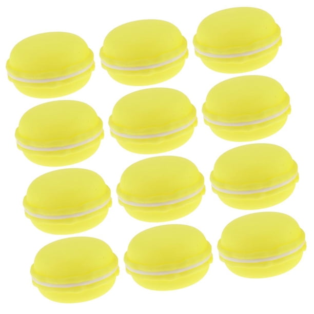Paquete de 12 piezas de plástico novedad Cupcale en apariencia de caja de caja s suministros para fiestas Amarillo Colcomx sostenedor del caramelo de la magdalena