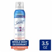 Secret Deodorant Body Spray Peach & Vanilla Blossom Whole Body