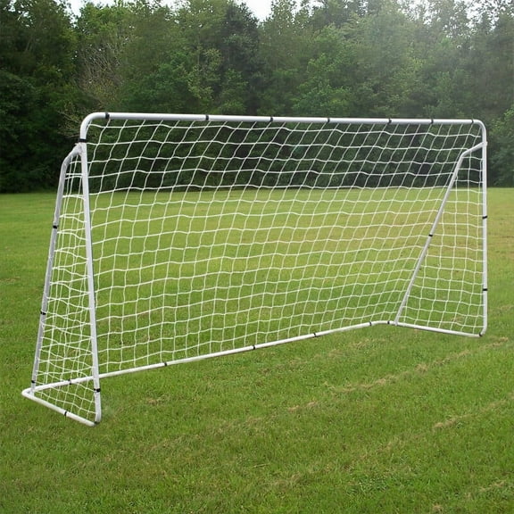SuperDeal 12' x 6' Portable Steel Backyard Soccer Goal W/Net Youth Adult Football Training Games