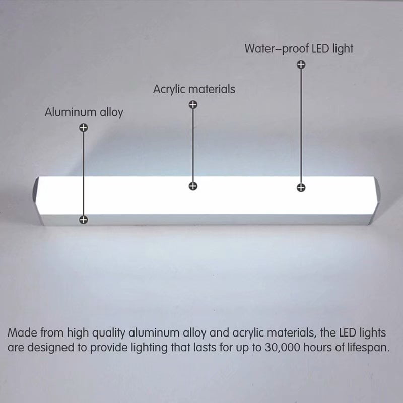 Modern LED Mirror Light Waterproof Wall Lamp Fixture Acrylic Bathroom lighting 