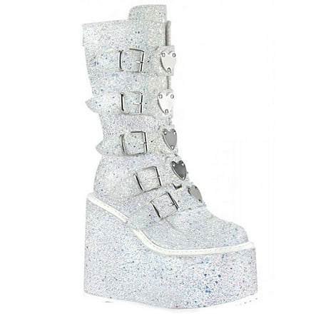 Winter Savings Clearance Deals 2022! Juebong Women s Shoes Zipper Metal Buckle Thick Chunky Sole Ankle Boots Ladies Shoes