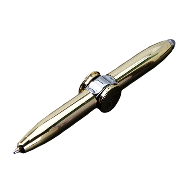 Bolígrafo de metal con giroscopio para la punta del dedo, bolígrafo de descompresión luminoso, bolígrafo de descompresión luminoso multicolor, bolígrafo giratorio con LED, elegante y moderno