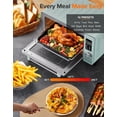 thumbnail image 2 of Nuwave Bravo Pro Smart Air Fryer Combo de horno tostador, encimera de horno de convección Airfryer, funciones 12 en 1 con tecnología más rápida y uniforme, 1800W, 50-450°F, sin PFAS, 21QT, menta, 2 of 5