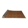 thumbnail image 2 of Ahgly Company Indoor Square Abstract Orange Modern Area Rugs, 3' Square, 2 of 4
