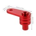 thumbnail image 2 of WASHWEPE De Barra De Para Motocicleta Color Rojo Compatible Con Yamaha Antirrobo, 2 of 7